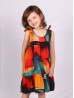 Kids Super Soft Bow Tie Shoulder Slip Fashion Dress (3-7  Yrs)